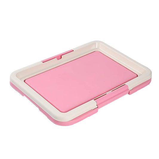 Indoor Portable Dog Training Toilet for Small Pets - Cat Litter Box and Puppy Pad Holder Tray