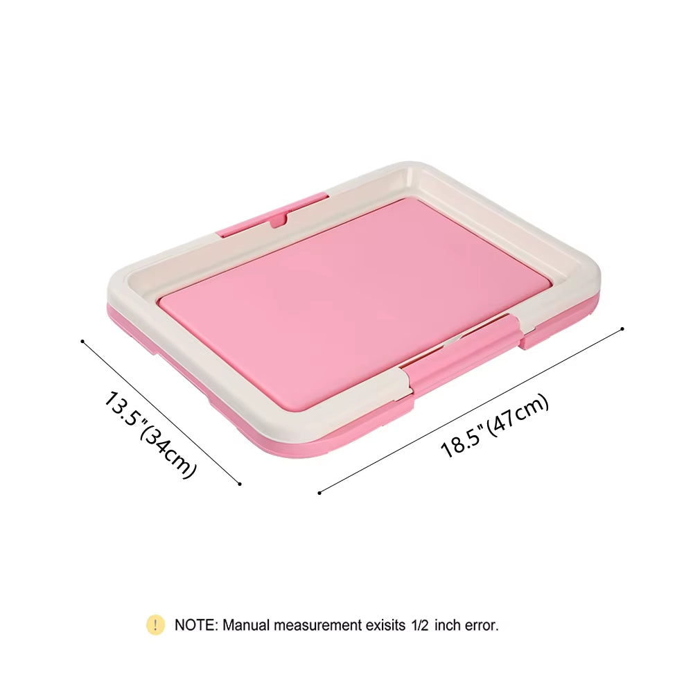 Indoor Portable Dog Training Toilet for Small Pets - Cat Litter Box and Puppy Pad Holder Tray