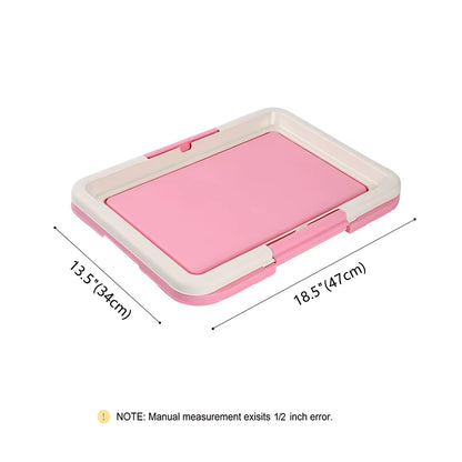 Indoor Portable Dog Training Toilet for Small Pets - Cat Litter Box and Puppy Pad Holder Tray