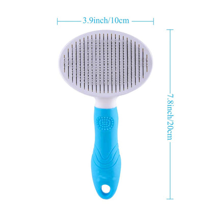 Self-Cleaning Deshedding Tool for Cats and Dogs - Effective Undercoat, Mat, Knot, and Flake Removal for All Hair Lengths